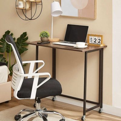 Javlerg-Mobile-Folding-Computer-Desk,-31.5_-No-Assembly-Rolling-Writing-Desk,-Space-Saving-Foldable-Laptop-Table-for-Home-Office